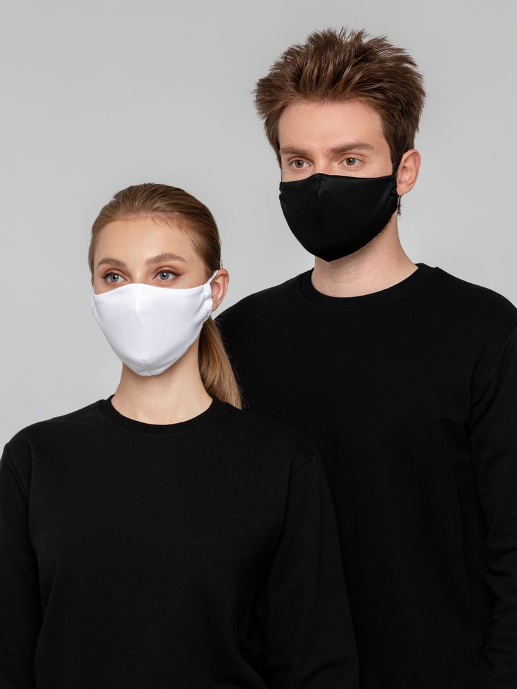 Маска для лица, черная-8