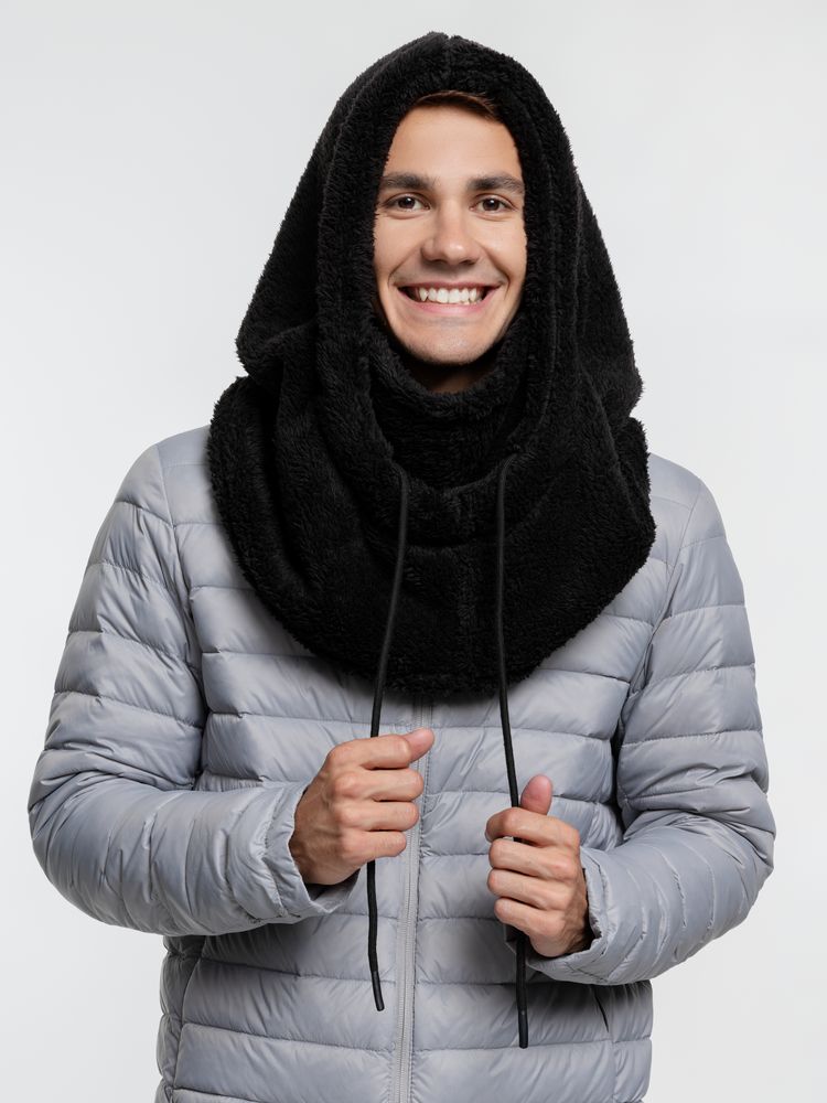 Балаклава-капюшон Flocky, черная-2