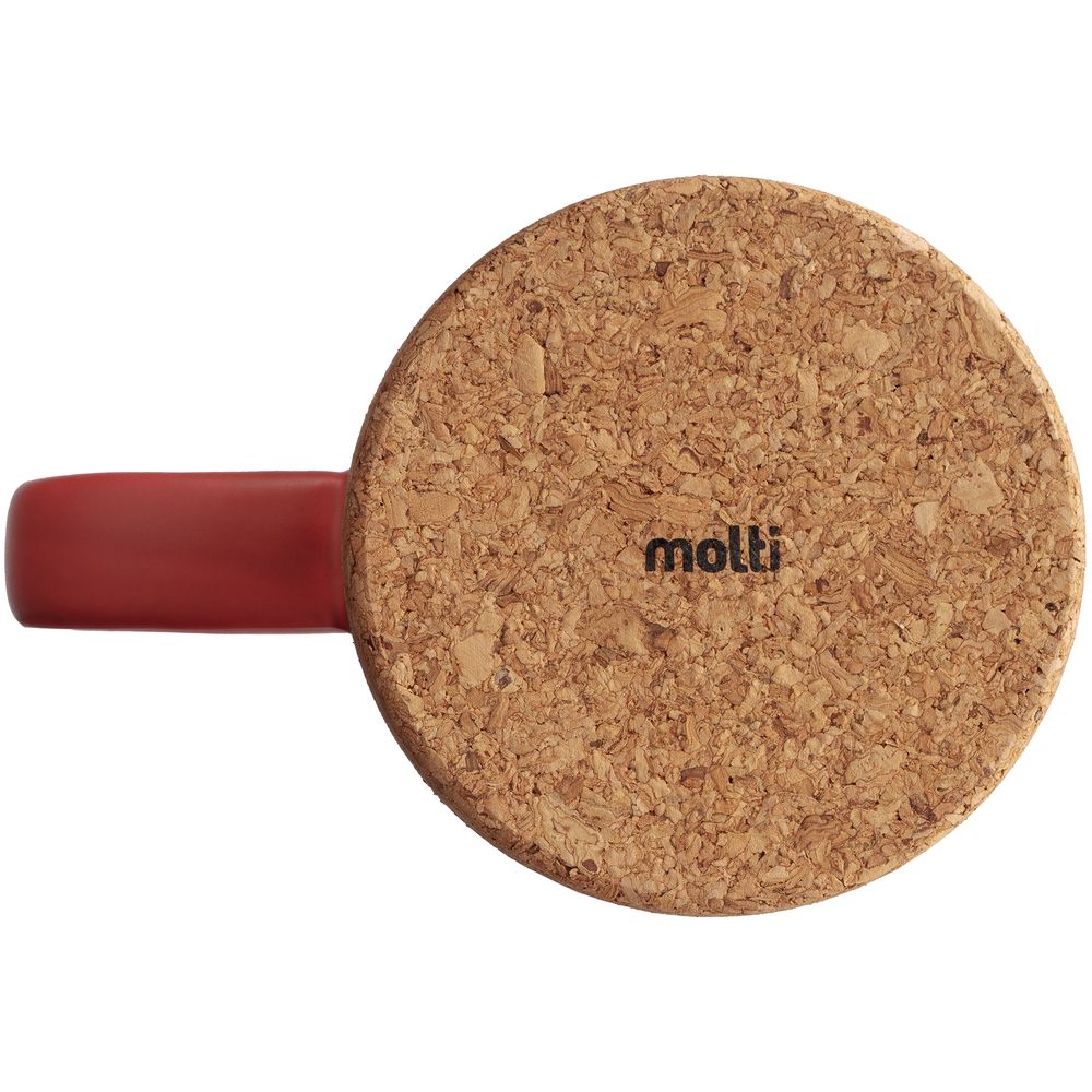 Кружка с пробковой подставкой Corky, желтая-3