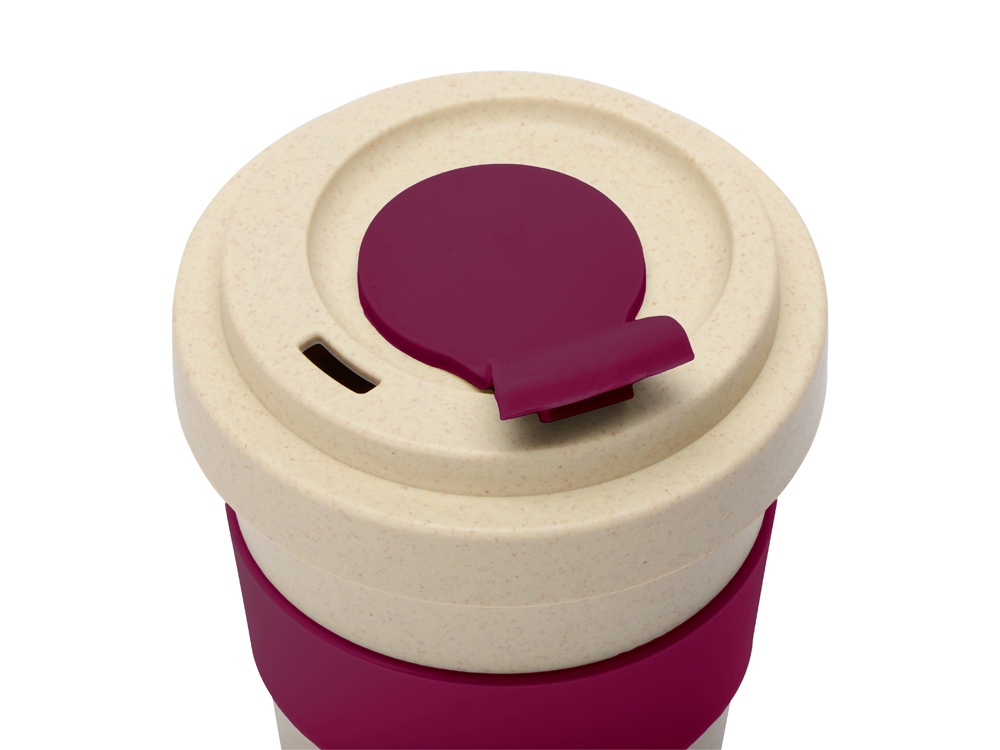 Стакан из пшеничного волокна Flava, burgundy-3