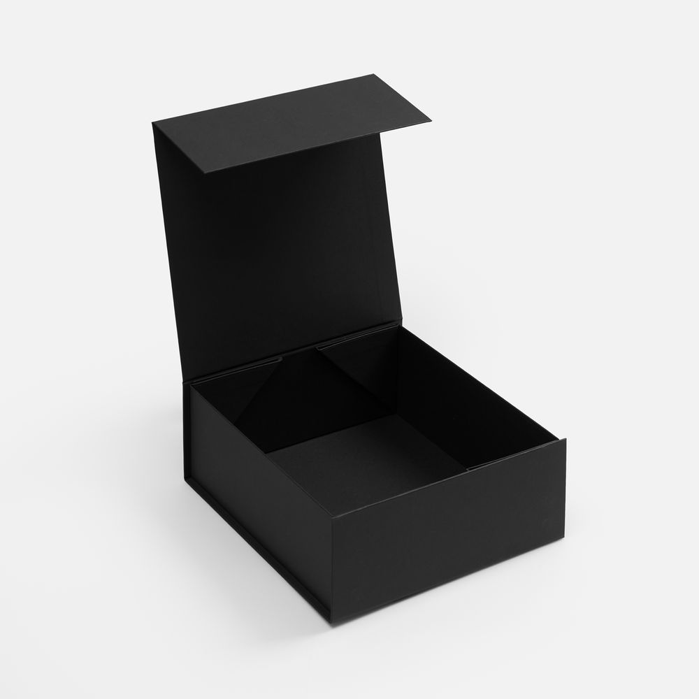 Коробка складная Quadra Fold, черная-2