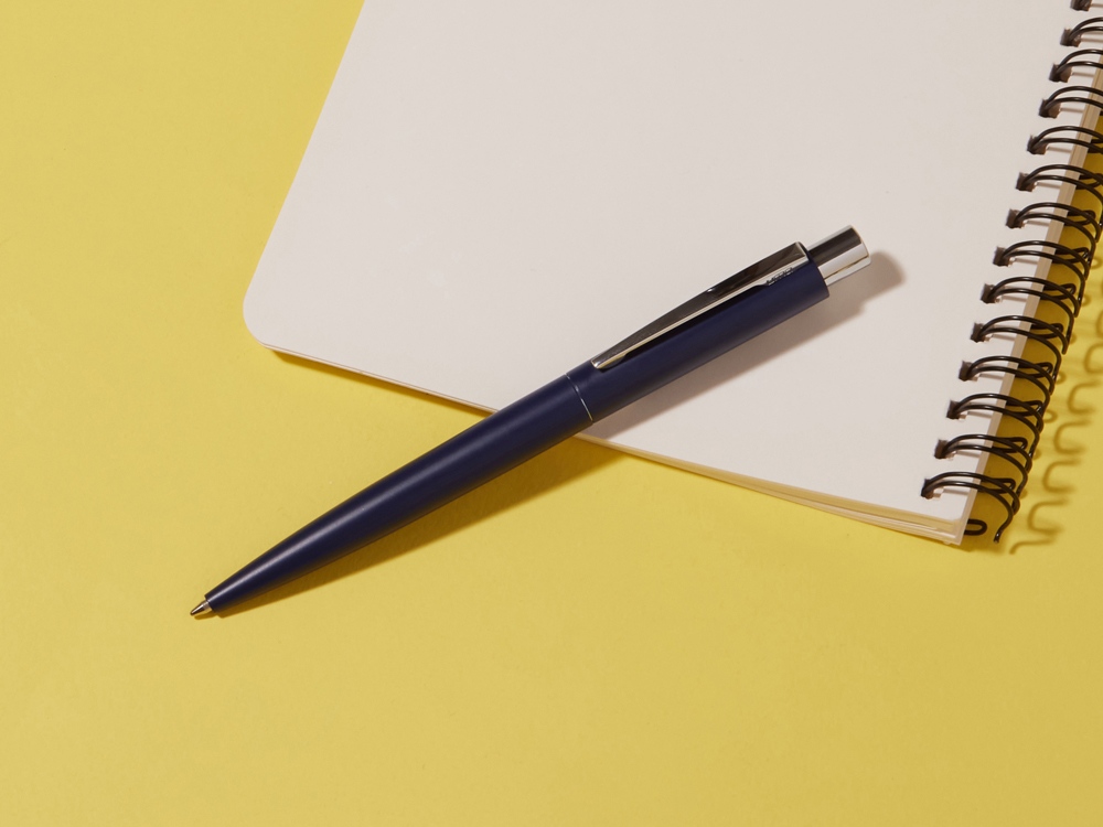 Ручка металлическая шариковая Lumos Recy, темно-синий-4