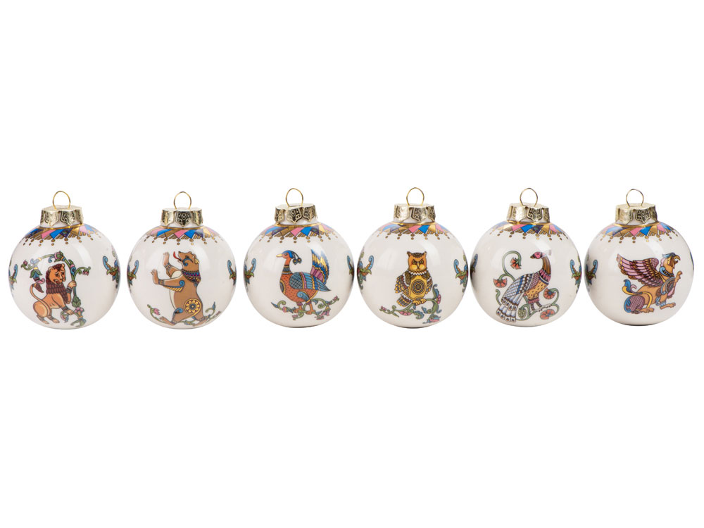 Набор новогодних шаров, 6 шт.-3