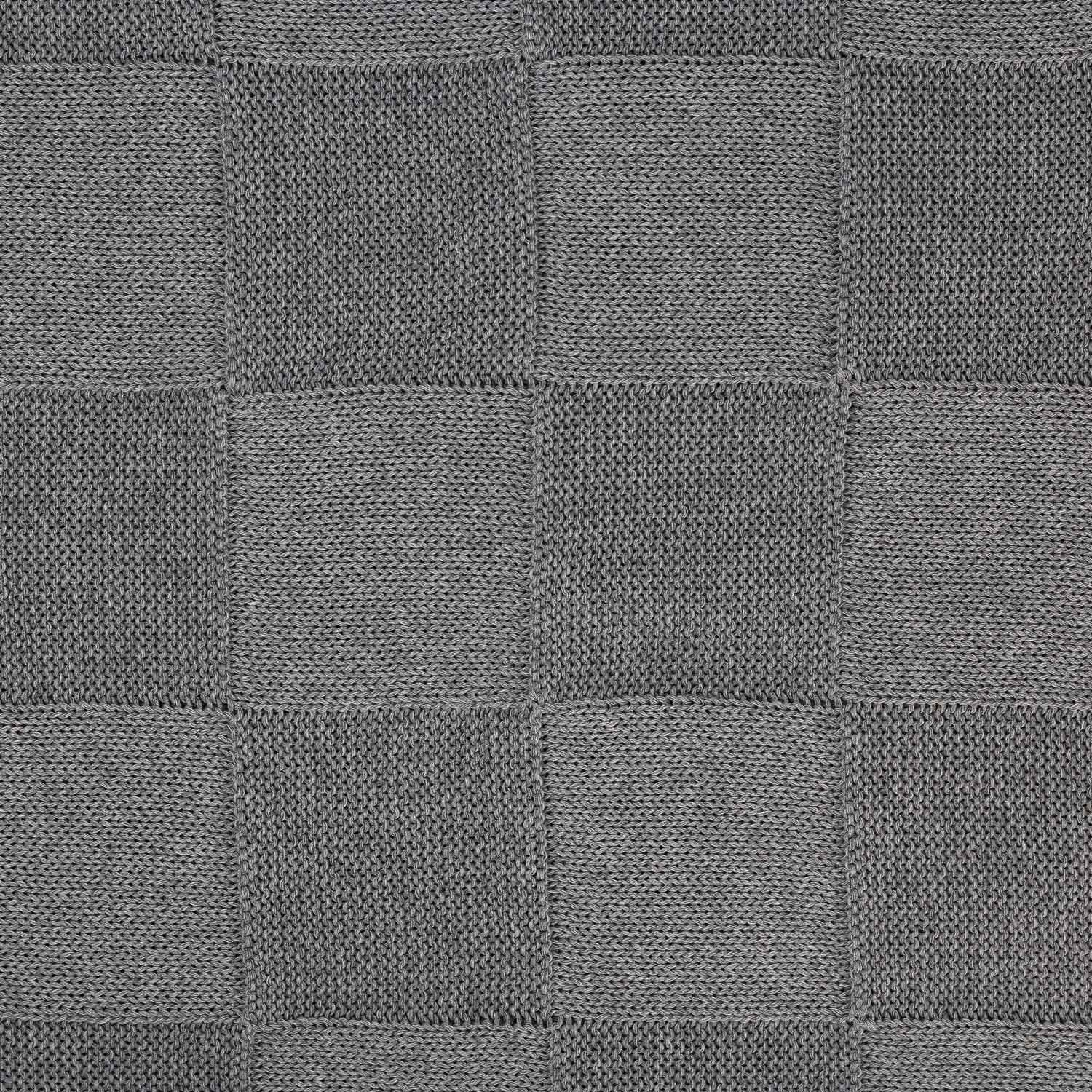 Плед Cella вязаный, серый (без подарочной коробки)-3