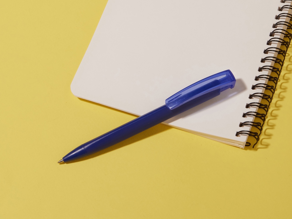 Ручка шариковая пластиковая Trinity K Transaprent Recy, темно-синий-4