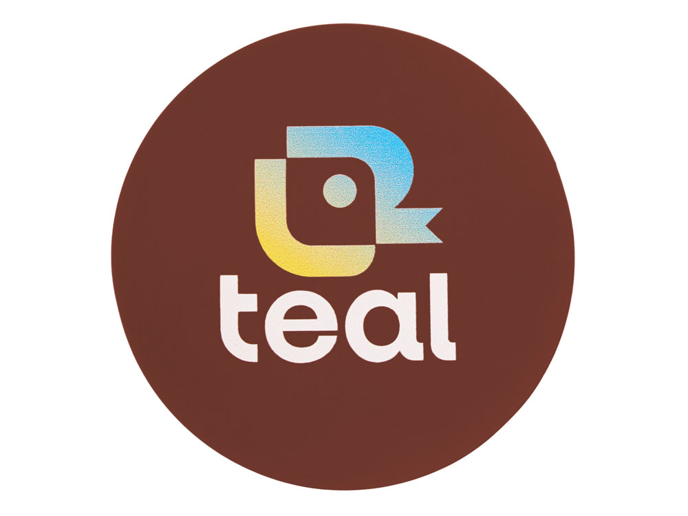 ПАТЧ КРУГ soft-touch (коричневый ) 6,0 х 6,0 см-2