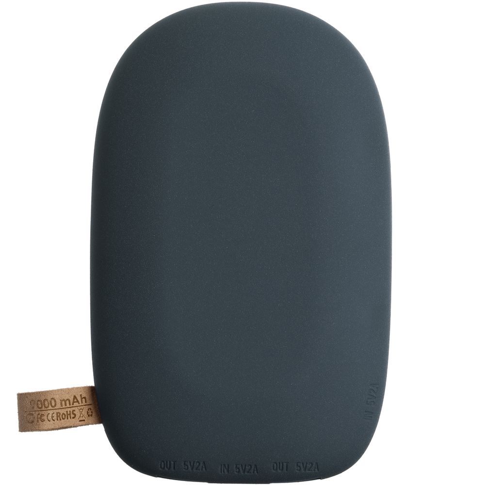 Аккумулятор с беспроводной зарядкой Pebble Wireless 9000 мАч, серо-синий-1