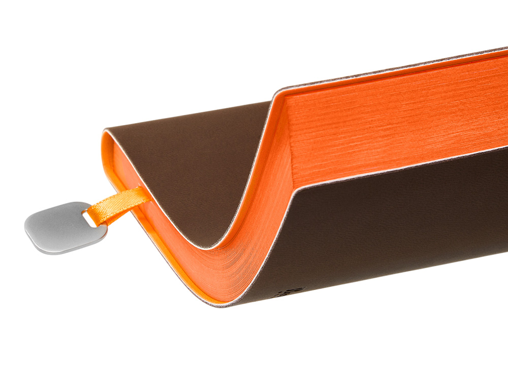 Ежедневник А5 недатированный Mercury, коричневый-4