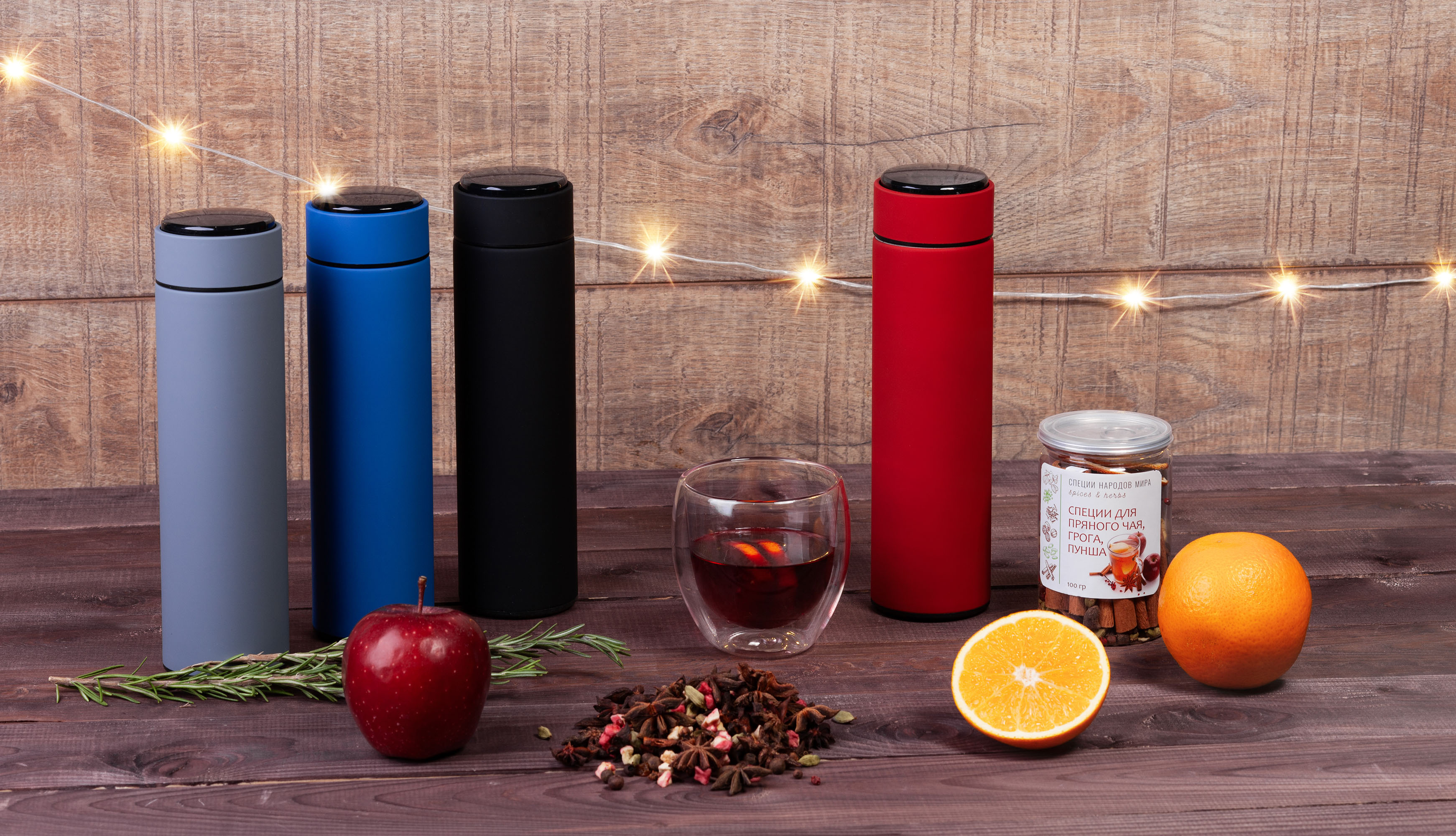 Набор подарочный "Pleasure": термос "Бостон next", специи-2
