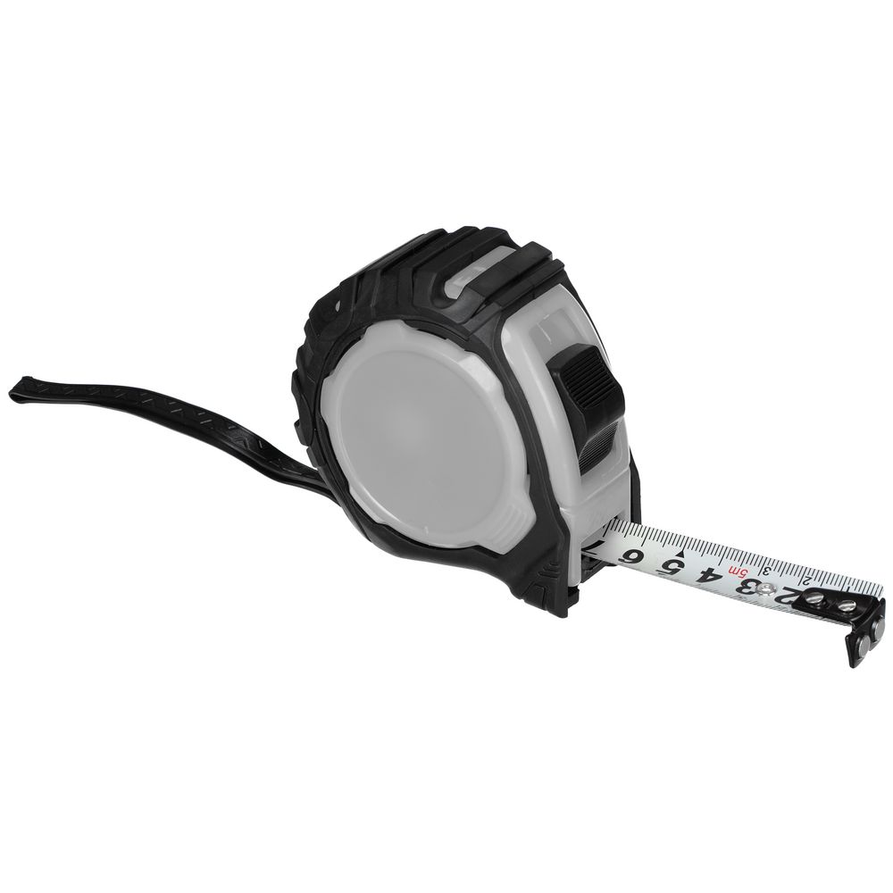 Рулетка Mittari с магнитным наконечником, 5 м, серая-0