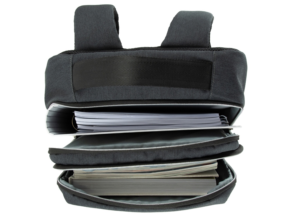 Рюкзак мужской BUGATTI Sera 15'', антрацитовый, полиэстер, 32х12х46 см, 16 л-4