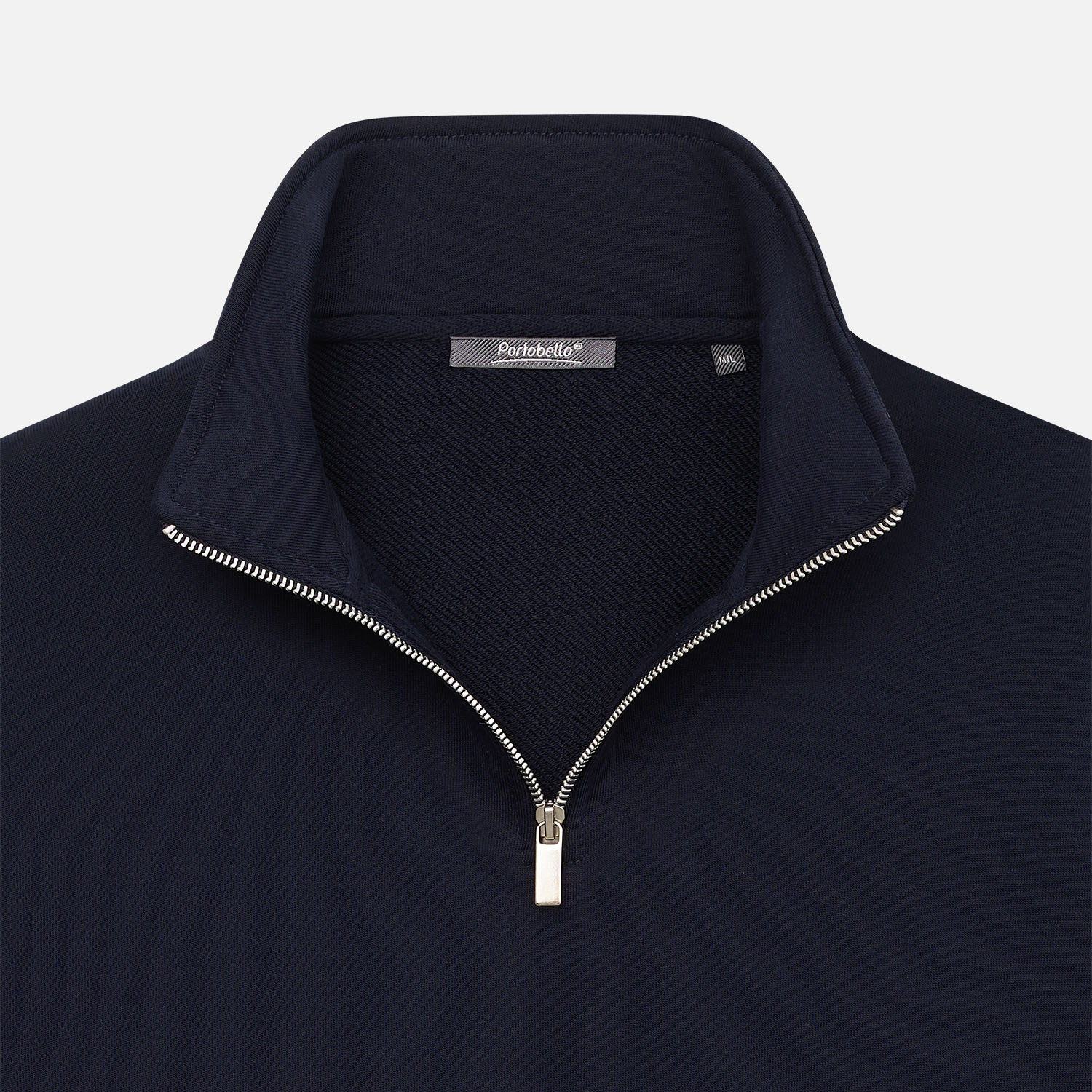 Толстовка на молнии унисекс Флоу (Flow), темно-синяя-10