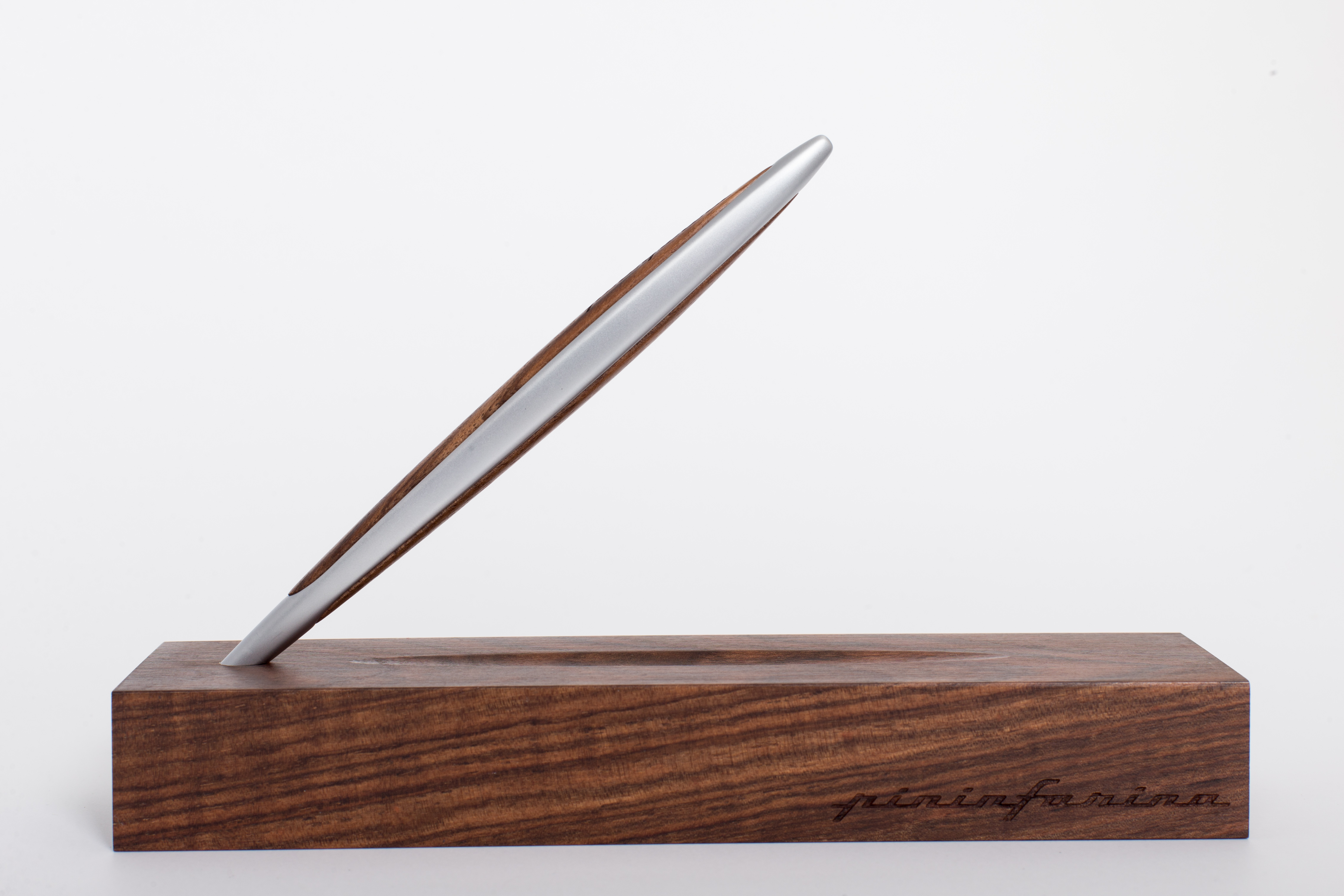 Вечная ручка Pininfarina Cambiano ALUMINIUM/WALNUT-4