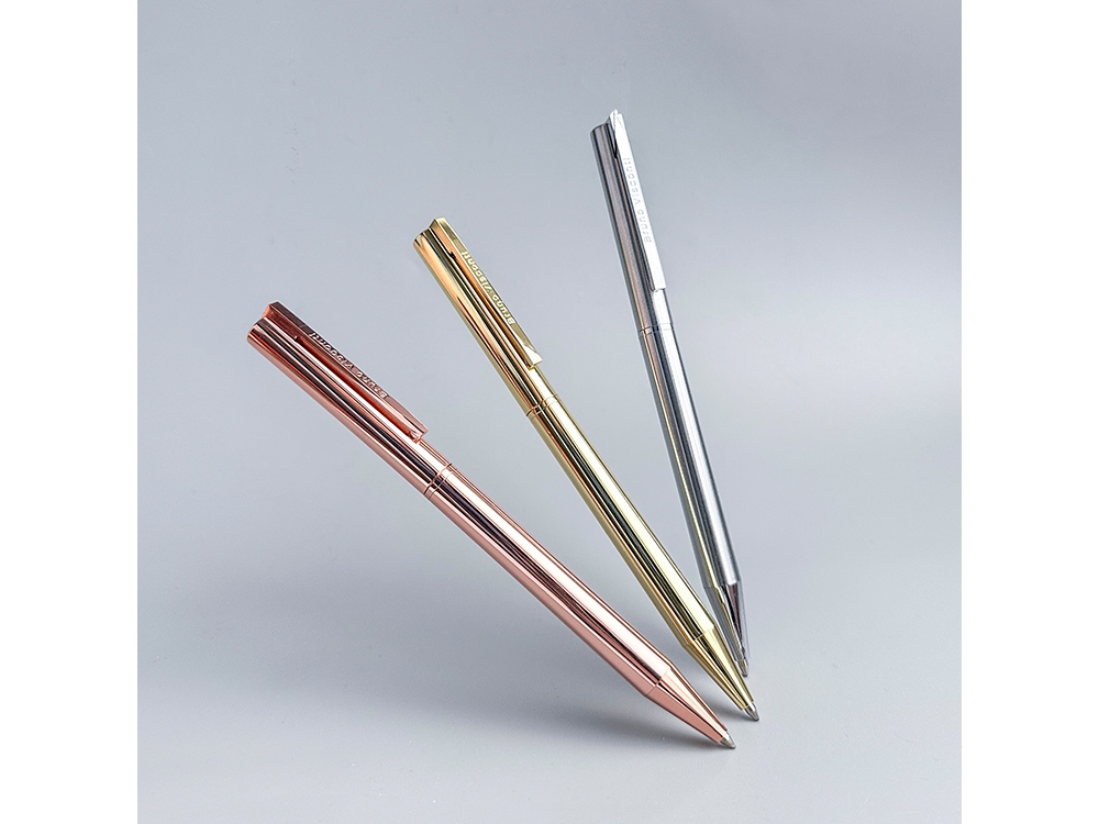 Ручка металлическая шариковая Bergamo, сталь-6