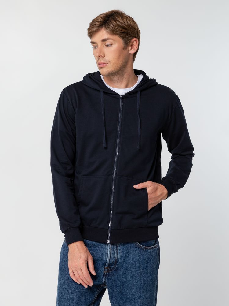 Толстовка на молнии с капюшоном Siverga 2.0, темно-синяя-4