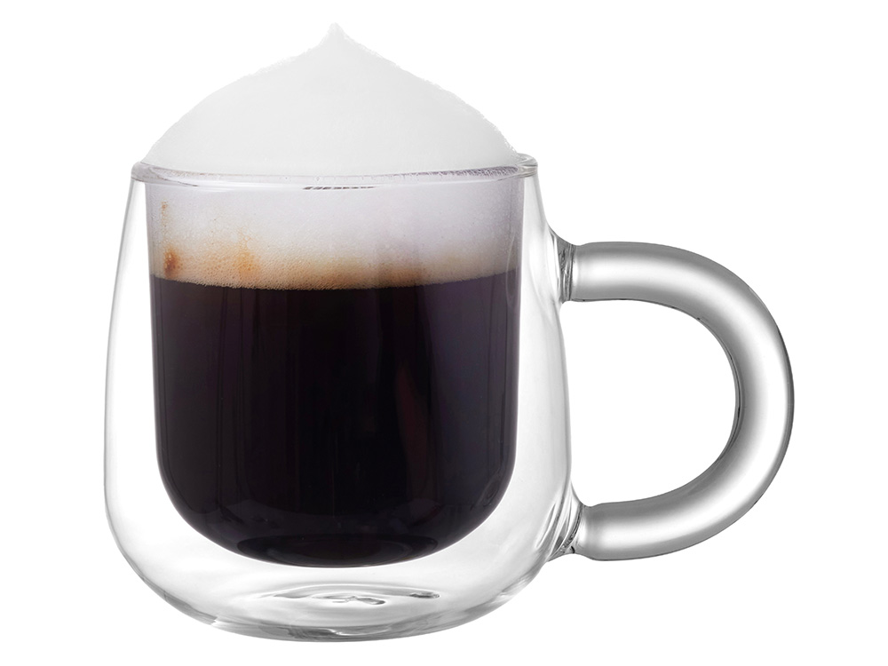 Кружка с двойными стенками с широкой ручкой и градиентным покрытием Fog, бирюзовый-4