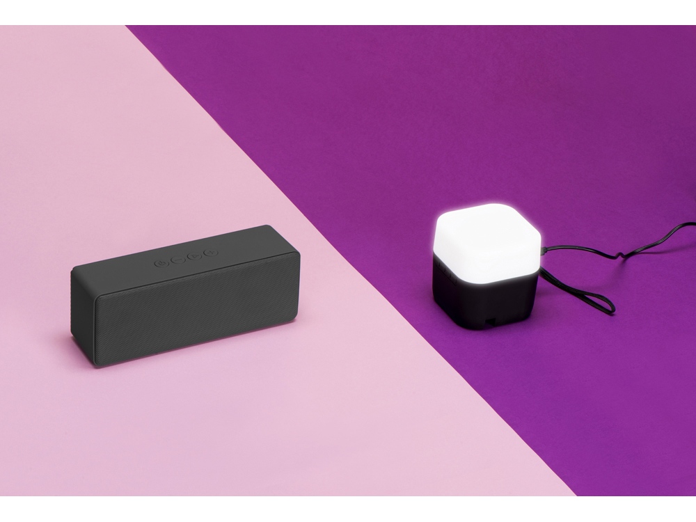 Портативная колонка Bar со стереодинамиками soft touch, серый-8