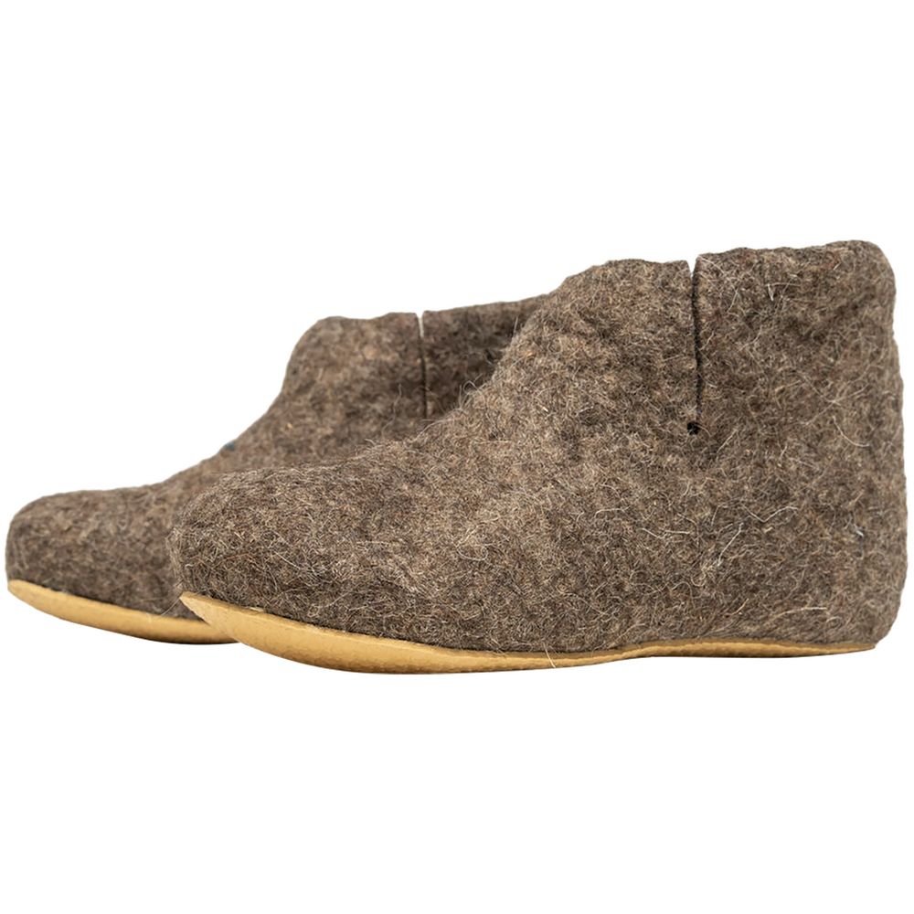 Домашние валенки Wild, серо-коричневые (натуральные)-0