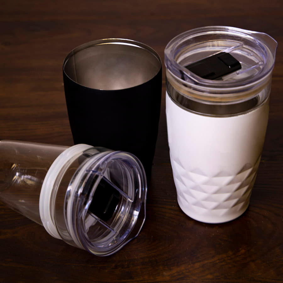 Термокружка вакуумная Cristal, белый-6