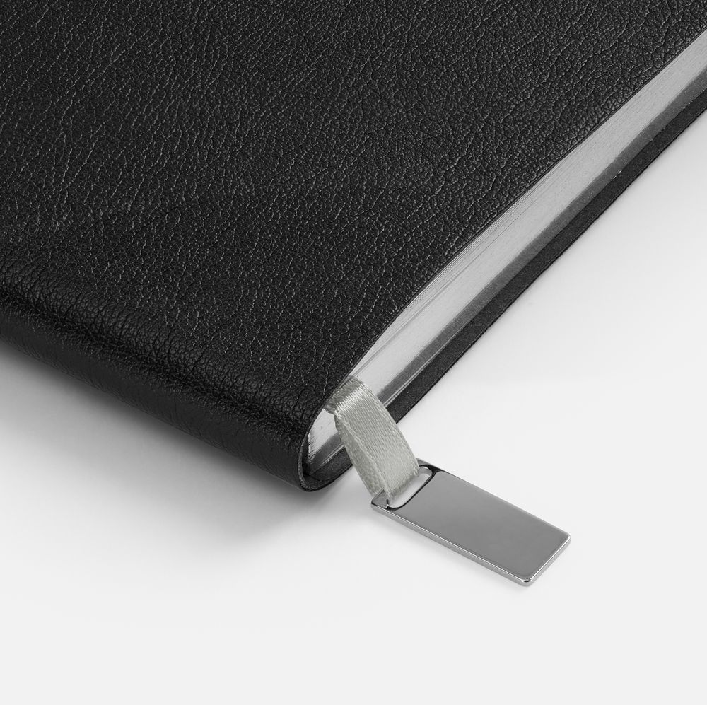 Ежедневник Petrus, недатированный, черный с серебром-7