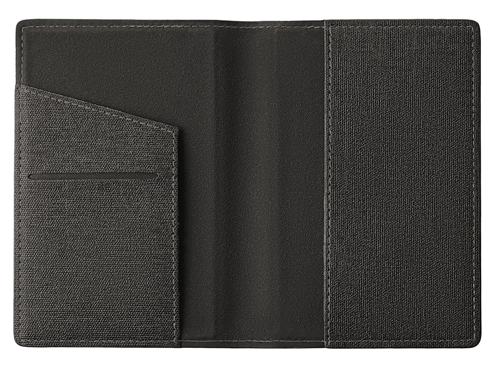 Подарочный набор Consul: обложка для паспорта и картхолдер, серый-9