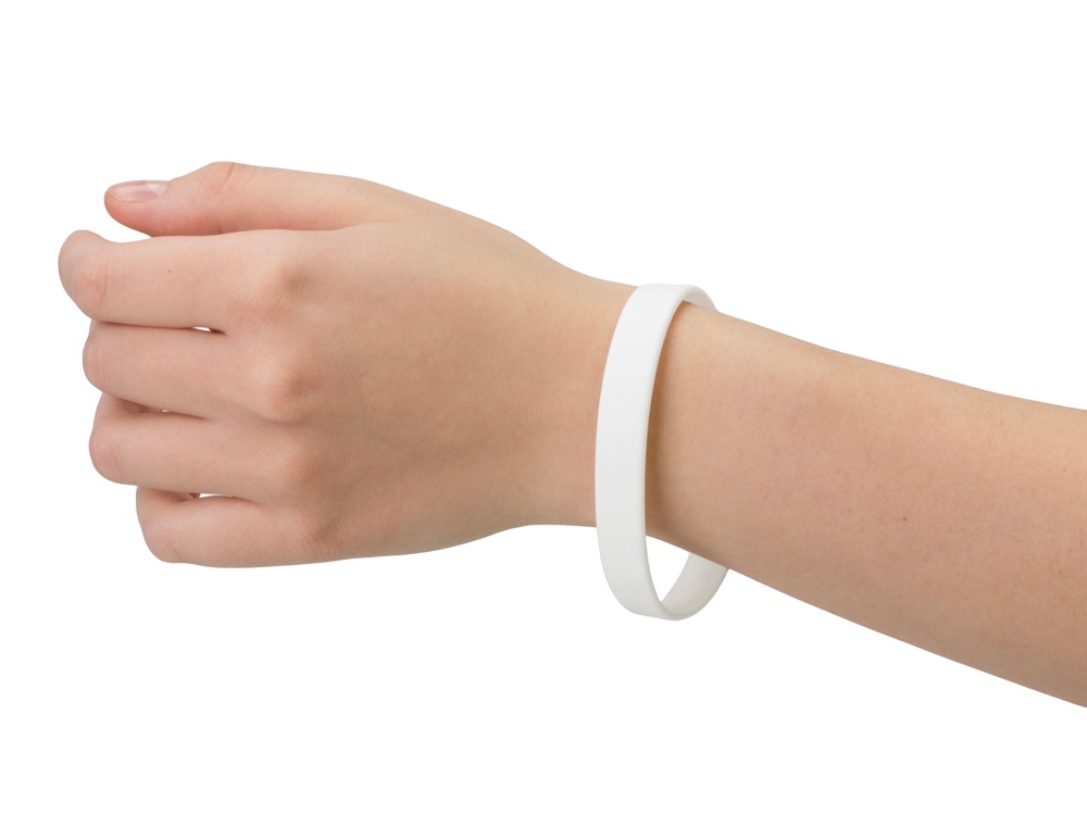 Силиконовый браслет Forest 202*12 мм, белый-3