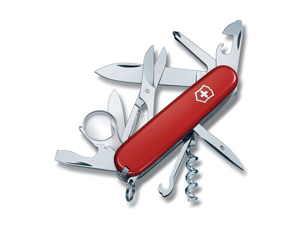 Нож перочинный VICTORINOX Explorer, 91 мм, 16 функций, красный-0