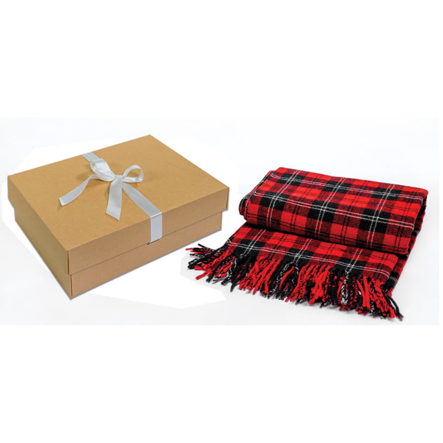 Плед  "FINE WOOL", ярко-красный-3