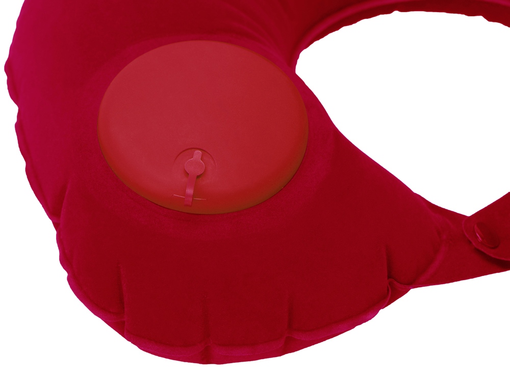Подушка под шею с помпой Push, красный-2