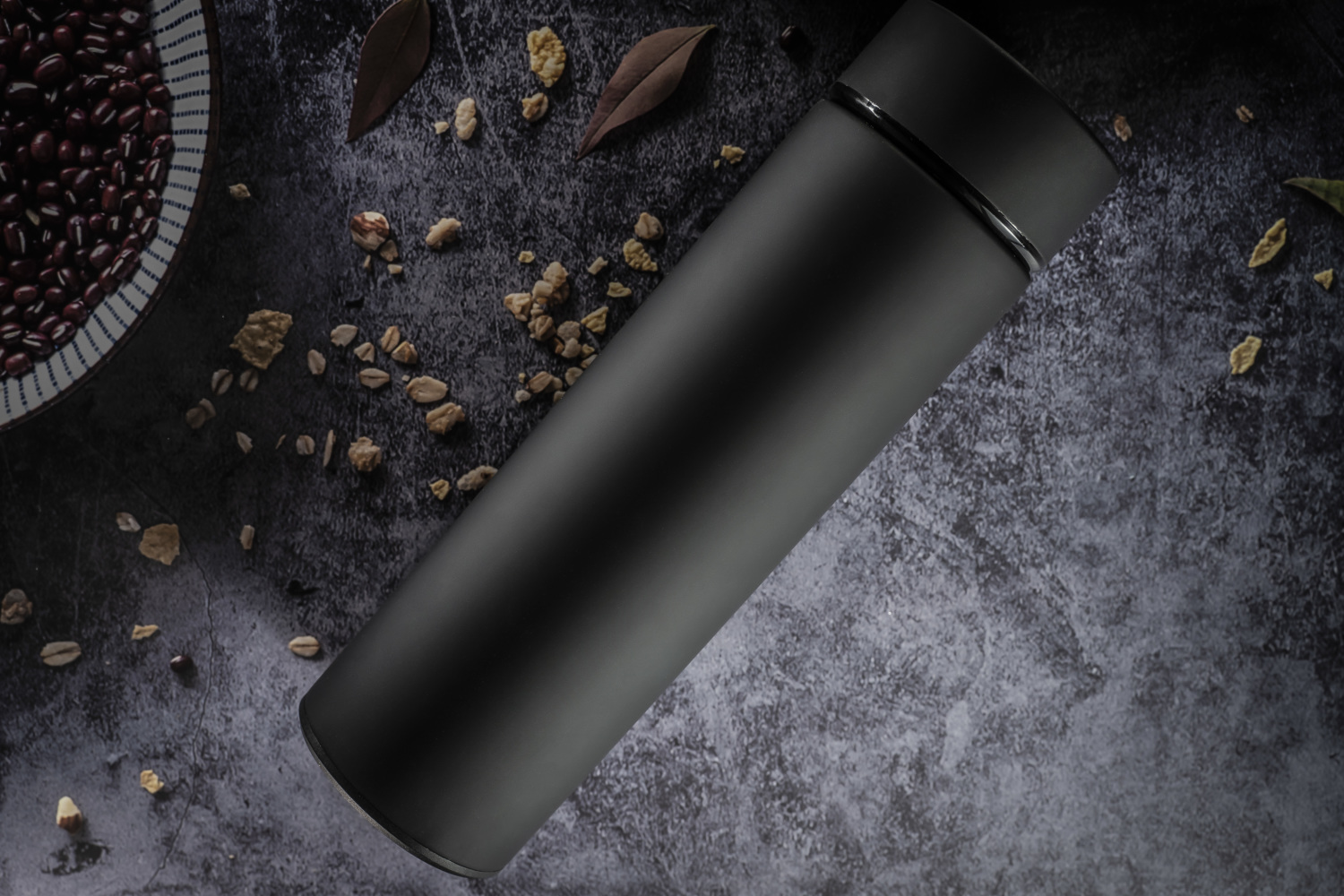 Термос Reactor софт-тач с датчиком температуры (черный)-4