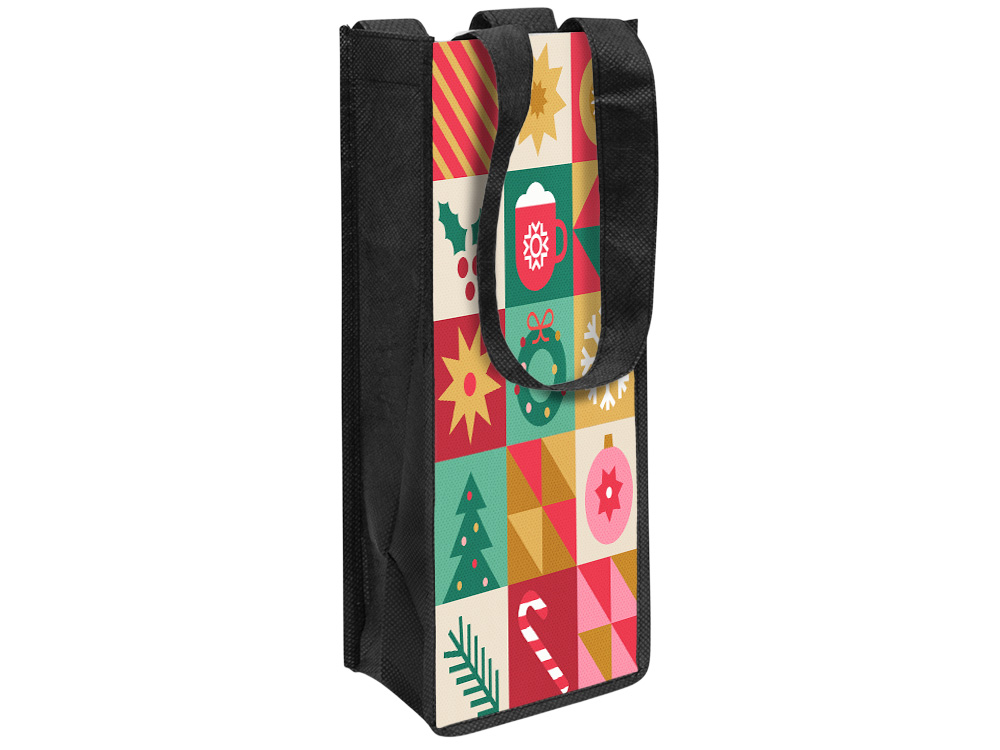 Чехол для бутылки из нетканого материала PET с возможностью полноцветной печати-1