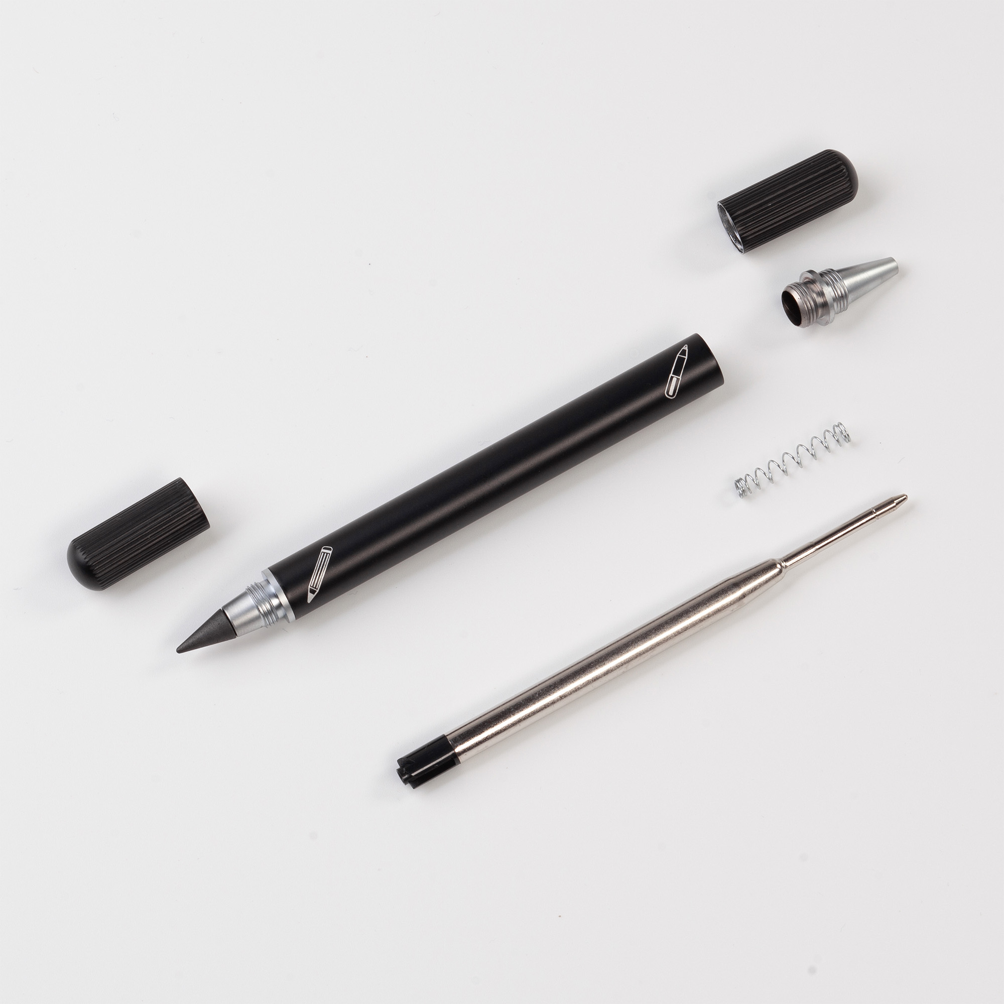 Блокнот "Prime" с ручкой и вечным карандашом в пенале, с подставкой под смартфон-7