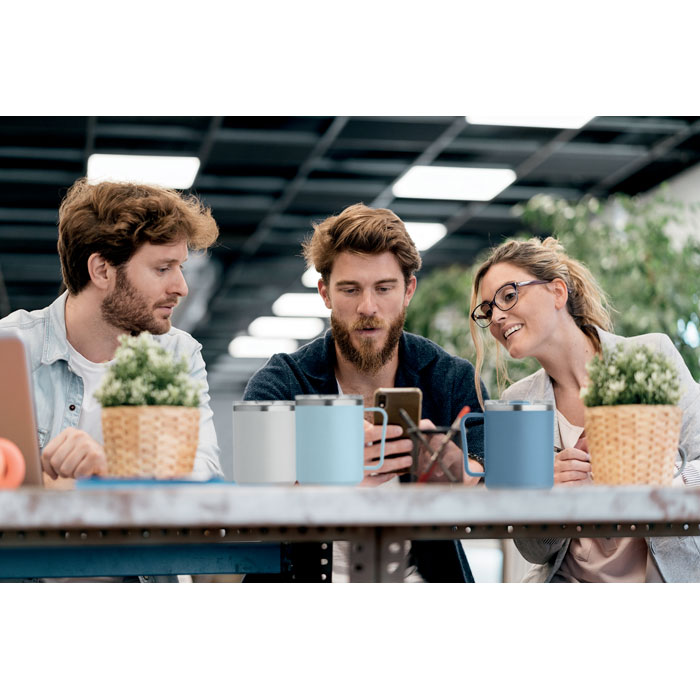 Термокружка 400 мл, белый-8