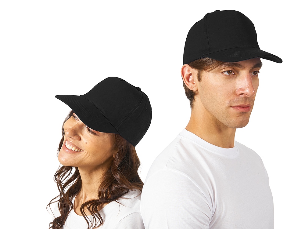 Бейсболка Memphis 5-ти панельная, черный-0