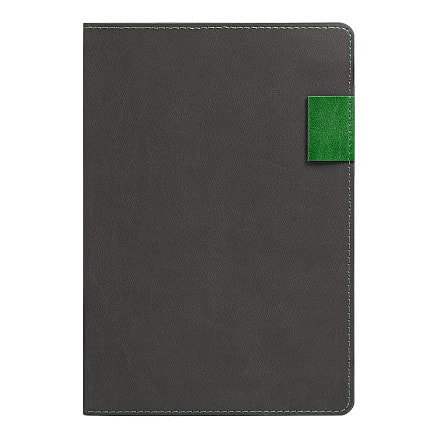 Ежедневник Flexy Freedom Latte А5, Серый/Зеленый-1