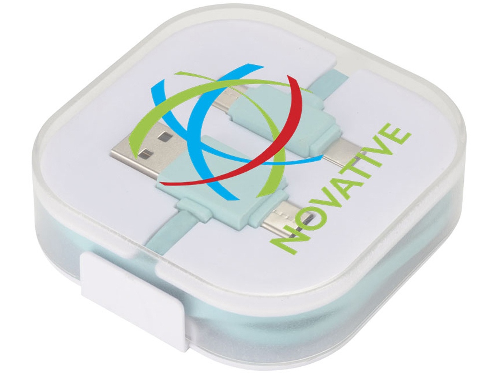 Цветной зарядный кабель, мятный-6