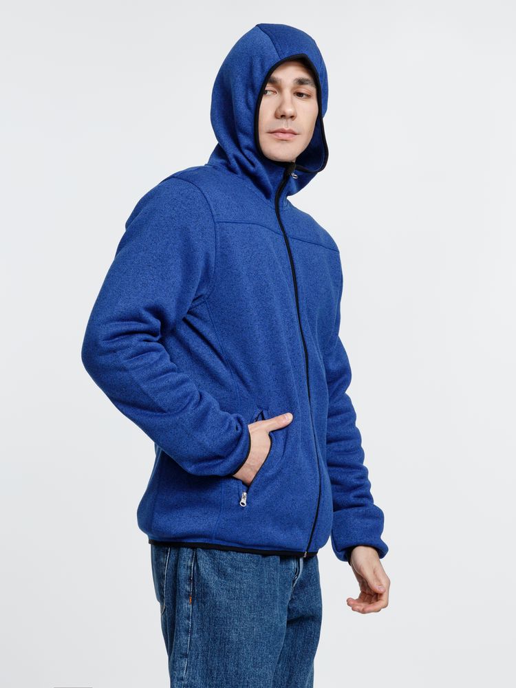 Куртка с капюшоном унисекс Gotland, синяя-5