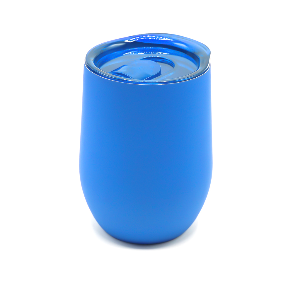 Термокружка с двойной стенкой SOFTO софт-тач, Светло-синий-0