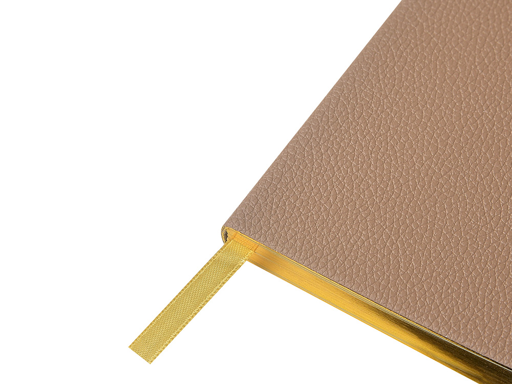 Еженедельник недатированный А6 Total beige с нашивкой, бежевый-3