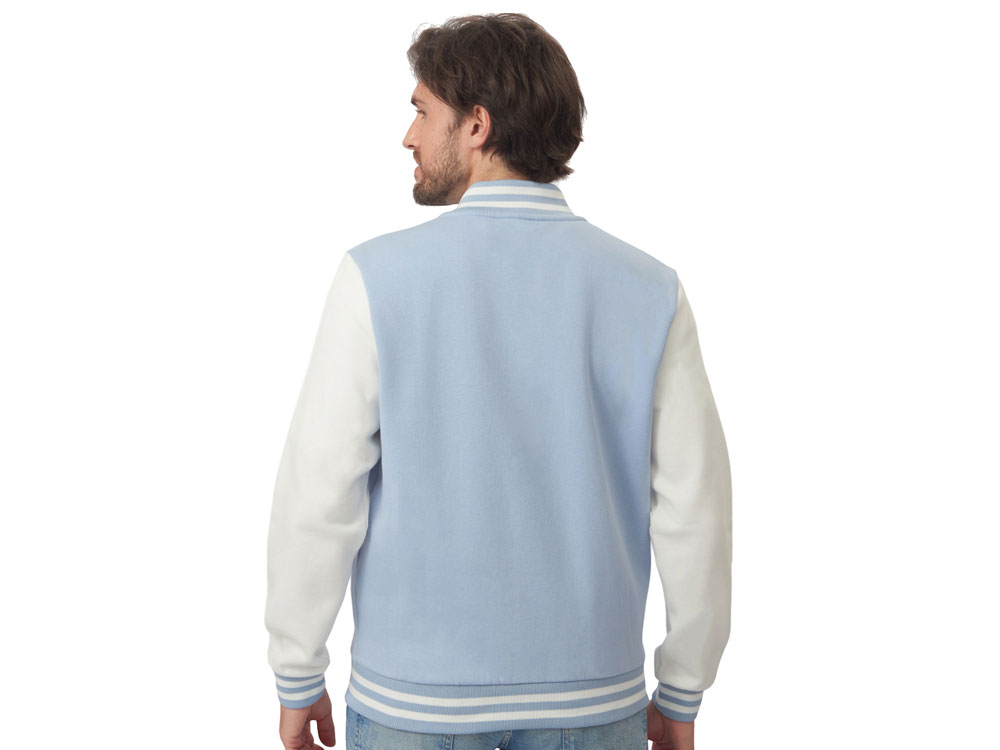 Бомбер Oxford, небесно-голубой/молочный, унисекс-4