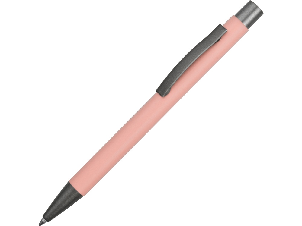 Ручка металлическая soft-touch шариковая Tender, пыльно-розовый-0