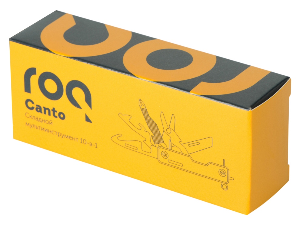 Мультитул-складной Canto 10-в-1 с защитным фиксатором, серебристый/черный-9