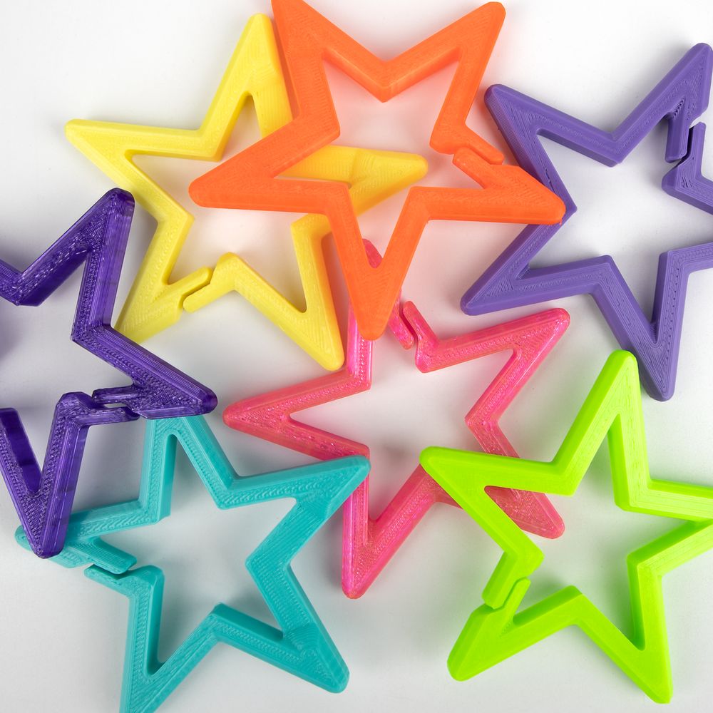 Брелок Impreso, 3D-печать на заказ, звезда-1