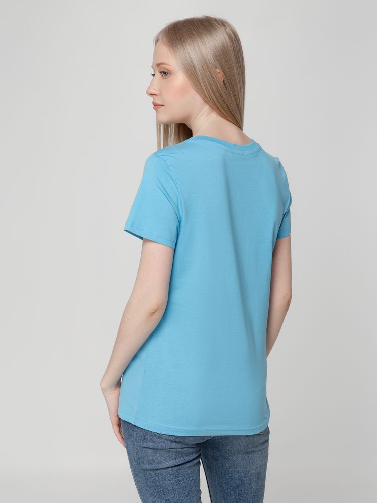 Футболка женская T-bolka Lady, голубая-3