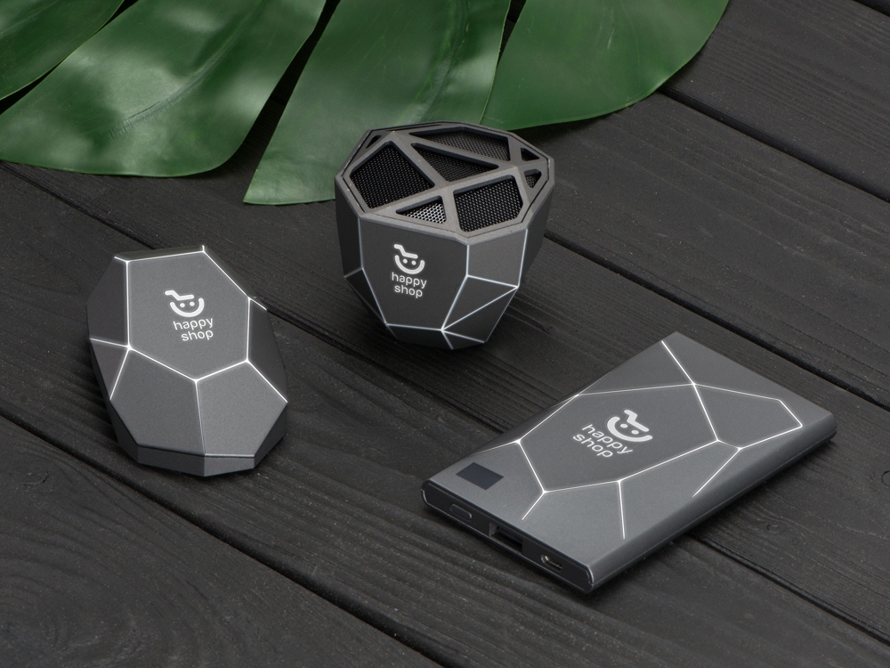 Портативное беспроводное зарядное устройство Geo Wireless, 5000 mAh, черный-13