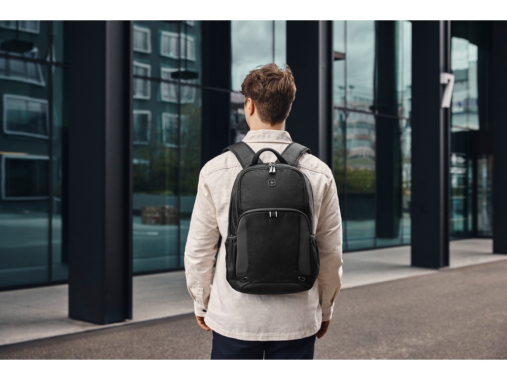 Рюкзак WENGER XE Tryal 15.6, черный, переработанный ПЭТ/Полиэстер, 31х20х44 см, 23 л.-6