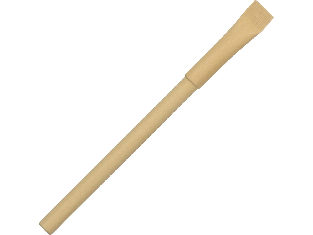 Ручка картонная с колпачком Recycled, натуральный-0