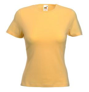 Футболка женская LADY FIT CREW NECK T 210, желтый-0