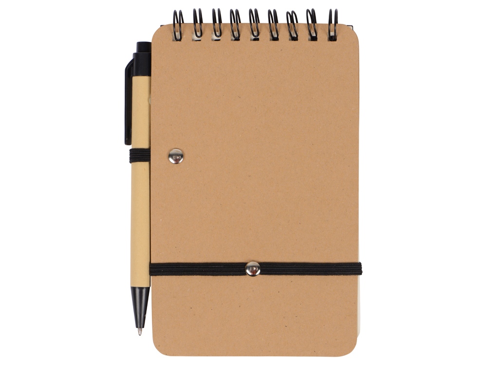 Набор канцелярский с блокнотом и ручкой Masai, 70 л. нелинованных, черный-5