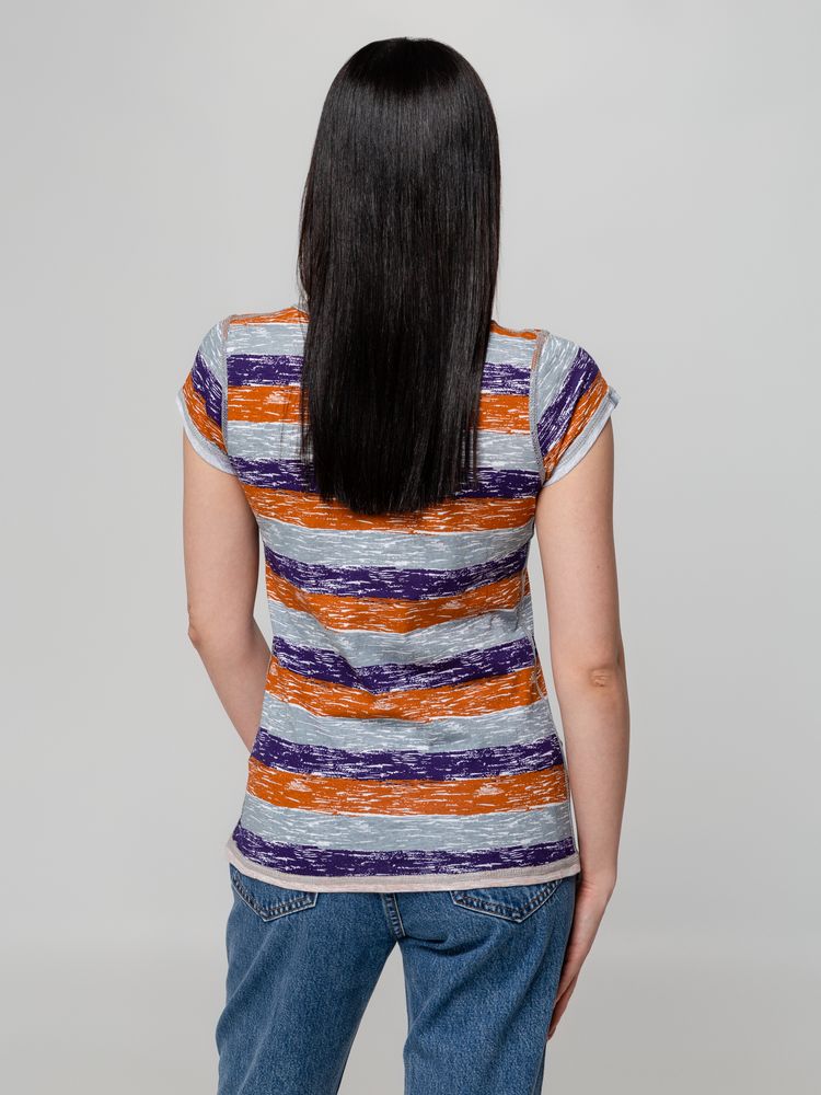 Футболка женская Rayet Lady двусторонняя, оранжевая с фиолетовым-5